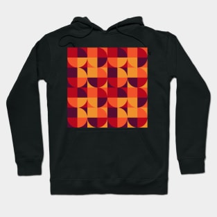 retro seventies geometrical pattern Hoodie